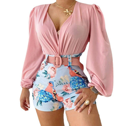 Women's Fashion Print Casual Belt Set - Pretty Girl Stuff